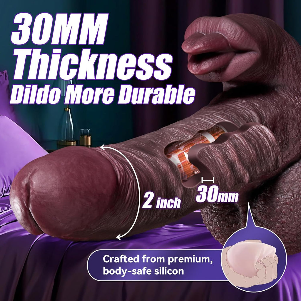 LustObsidian Thrusting Dildo Vibe