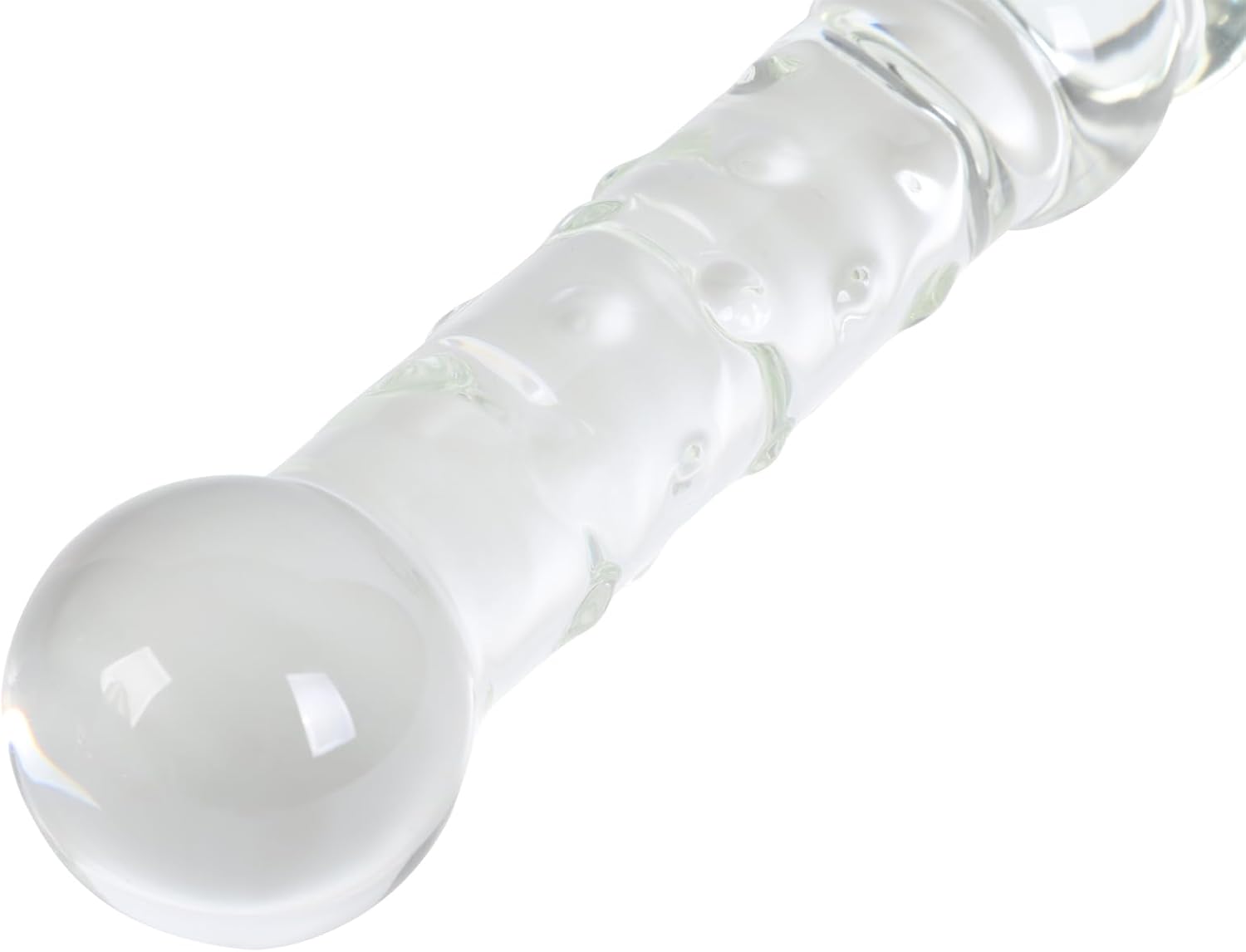 LustSphere XL Glass Dual Ended Anal Beads Wand