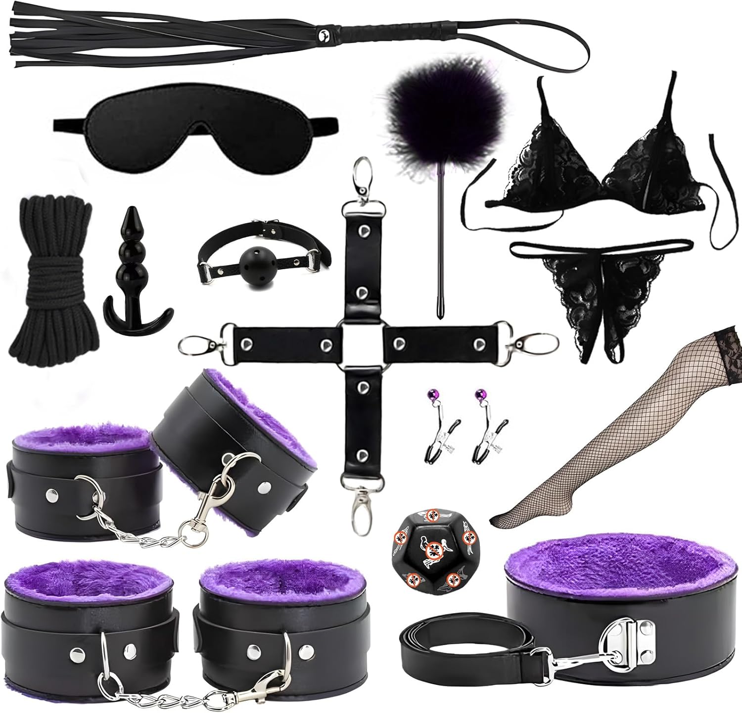 LuxePlay 15-Piece Foreplay Bondage Set