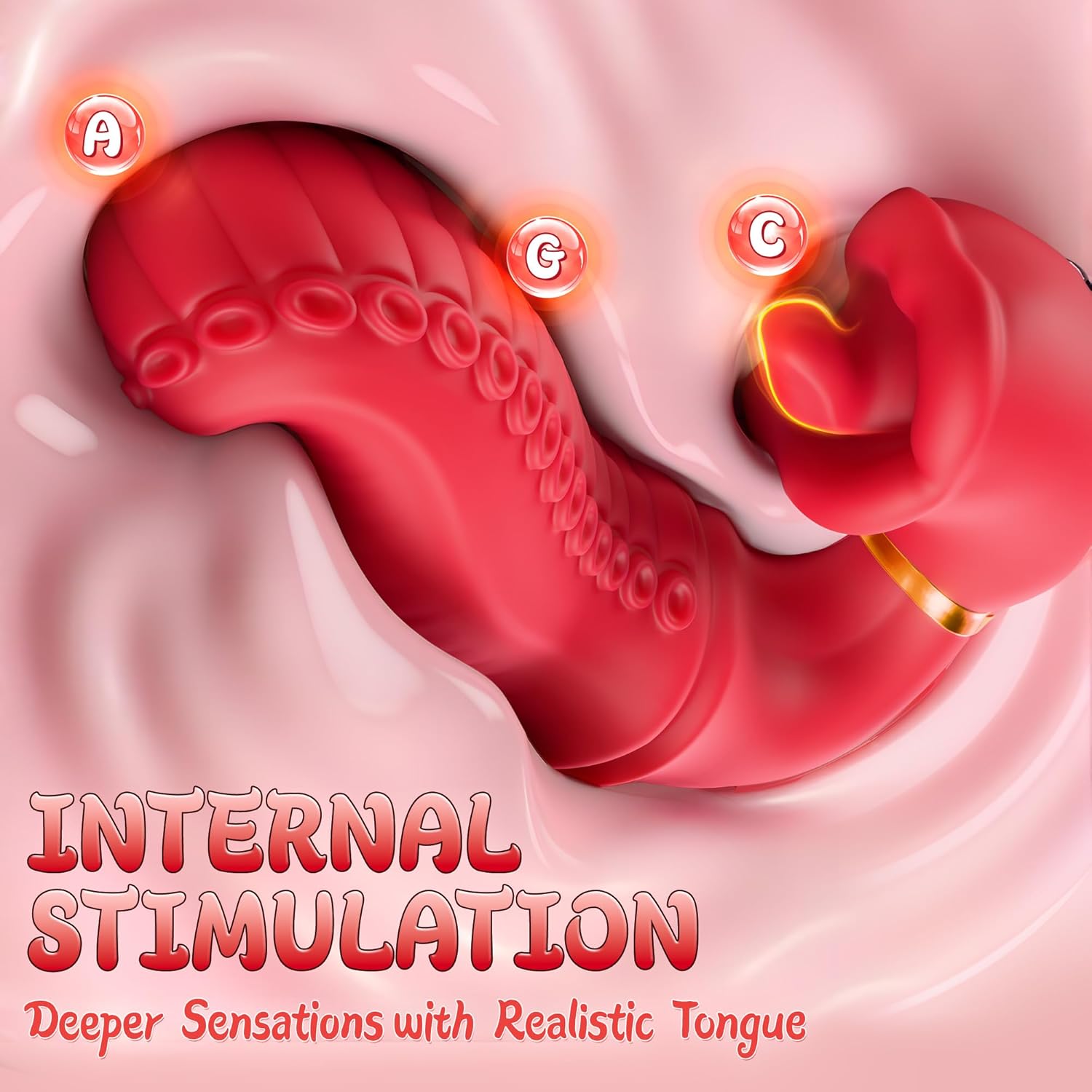 LuxeRose Clit & G-Spot Tongue Vibrator