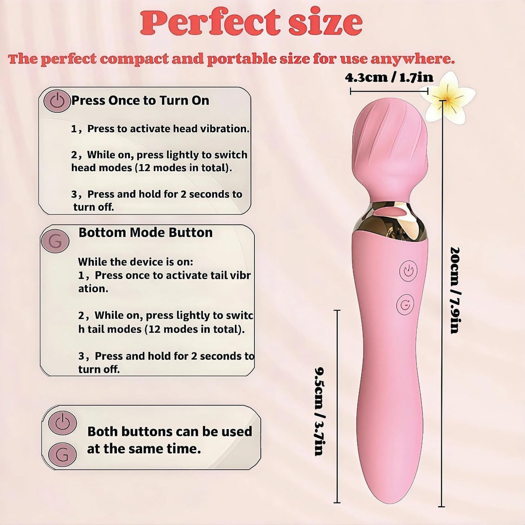 LuxeWave 2-in-1 Wand G-Spot Vibrator