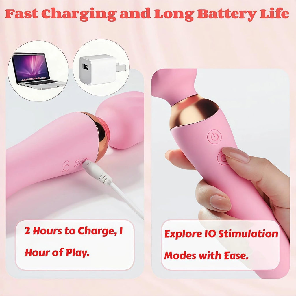 LuxeWave 2-in-1 Wand G-Spot Vibrator
