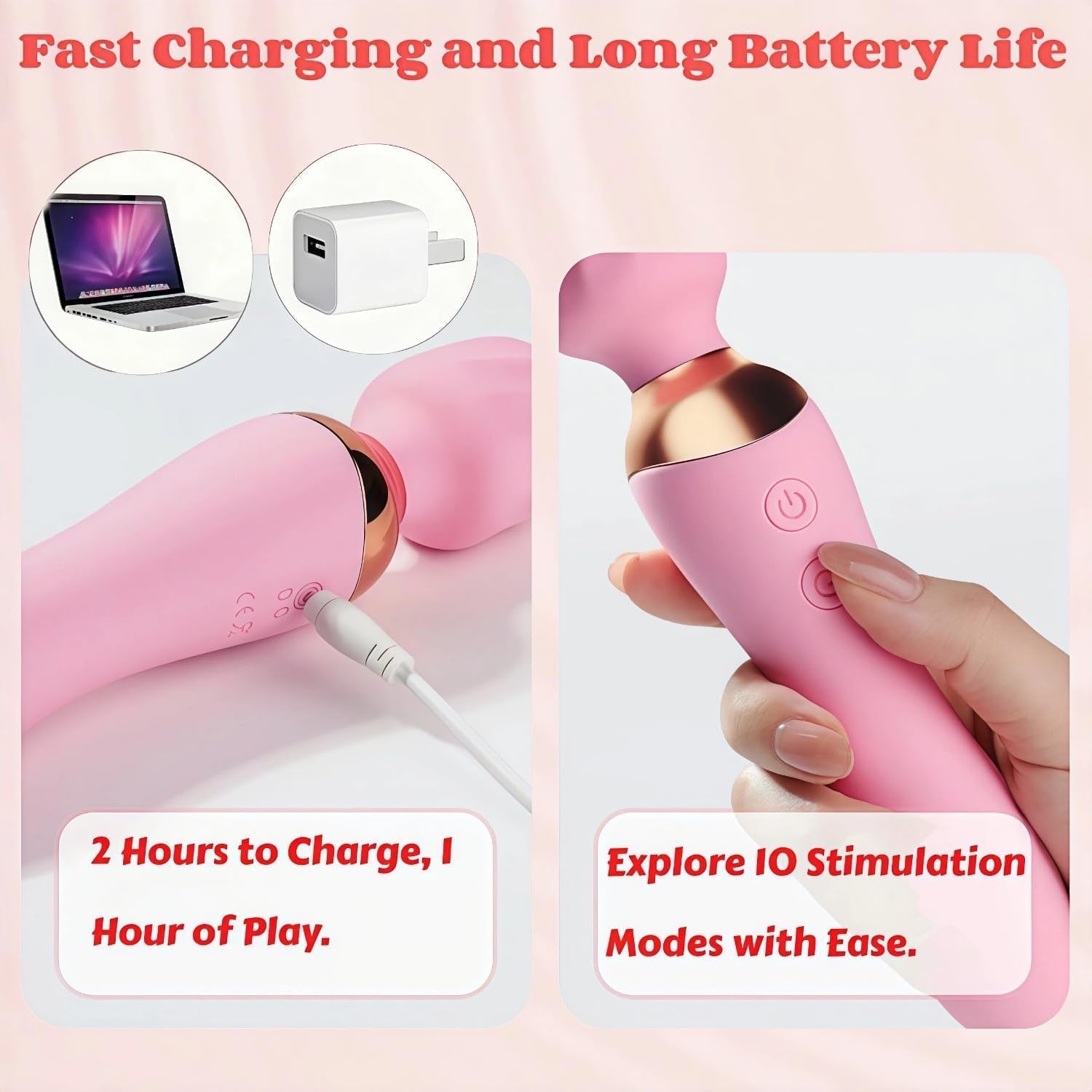 LuxeWave 2-in-1 Wand G-Spot Vibrator