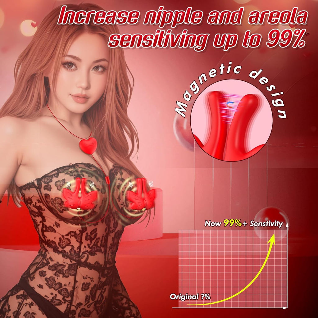 MagnaPulse Nipple Vibrator Set