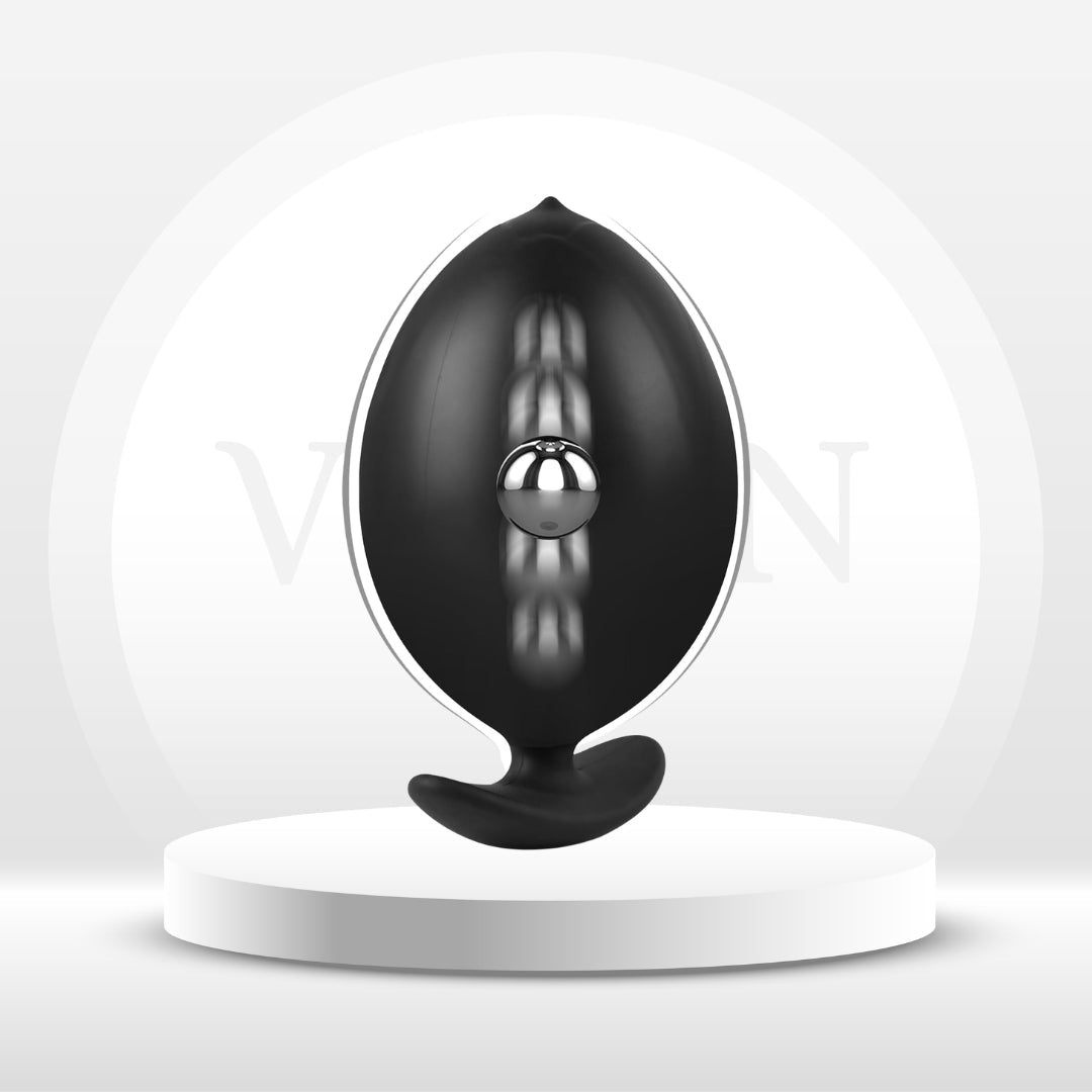 MagnaRise Magnetic Inflatable Butt Plug with Rolling Core