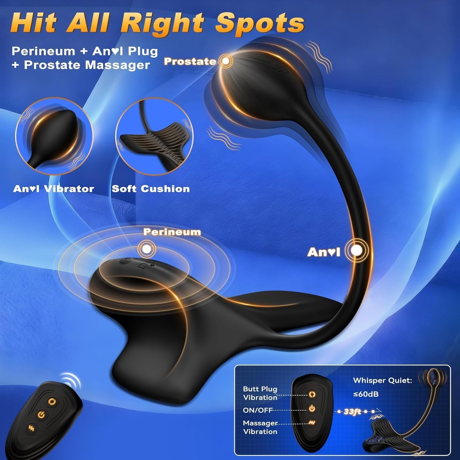 MantaPulse Dual-Motor Prostate Massager Ride-On Vibrator