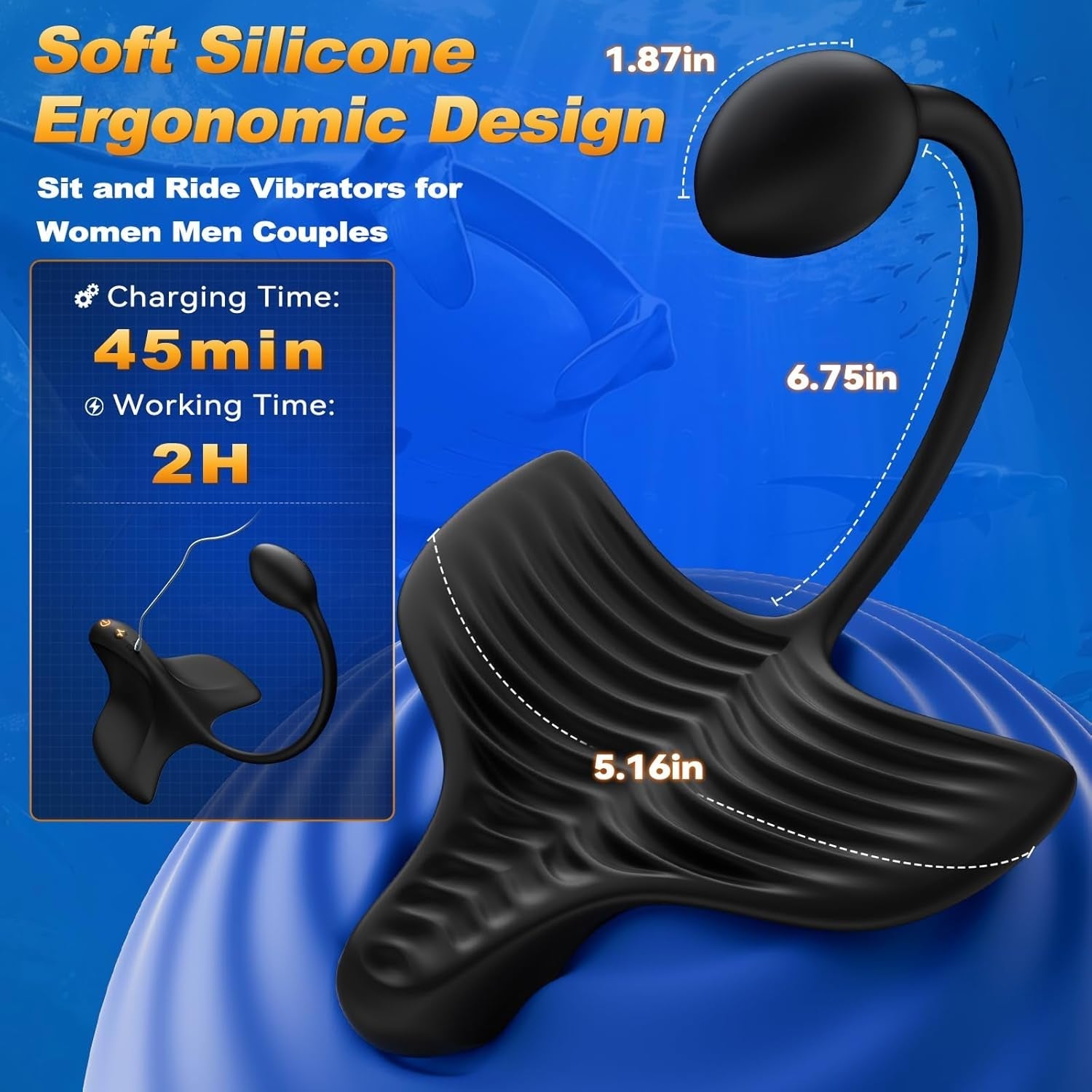 MantaPulse Dual-Motor Prostate Massager Ride-On Vibrator