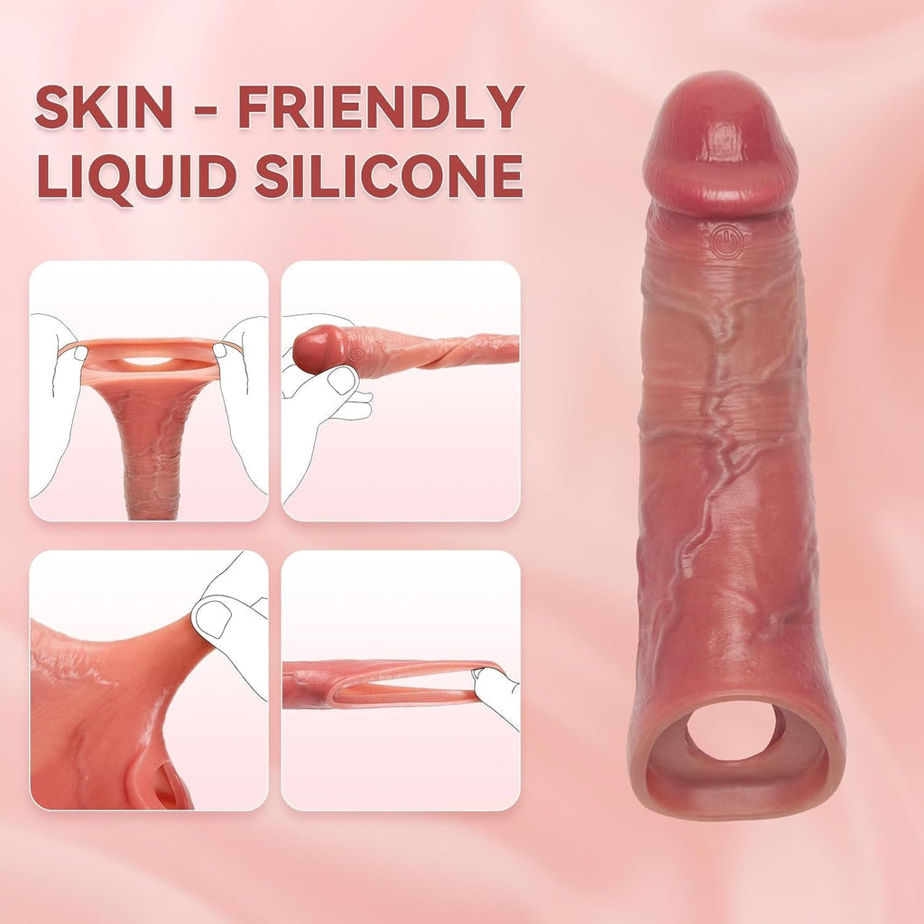 MaxGlide Vibrating Penis Extender & Cock Sleeve