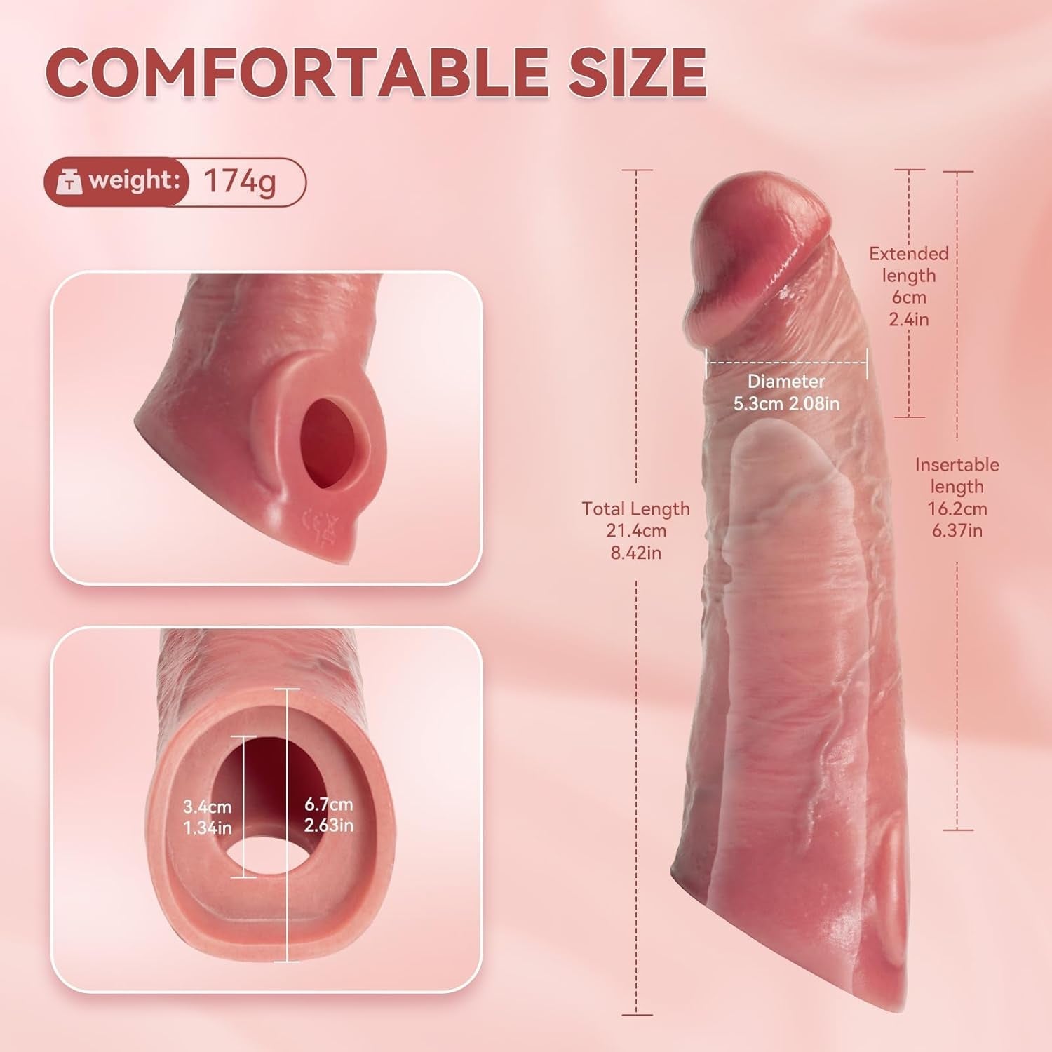MaxGlide Vibrating Penis Extender & Cock Sleeve