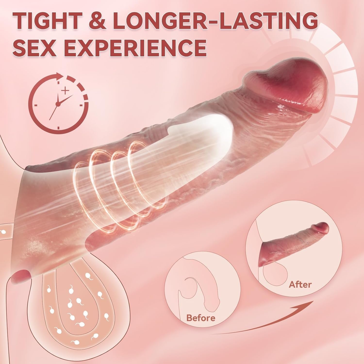 MaxGlide Vibrating Penis Extender & Cock Sleeve
