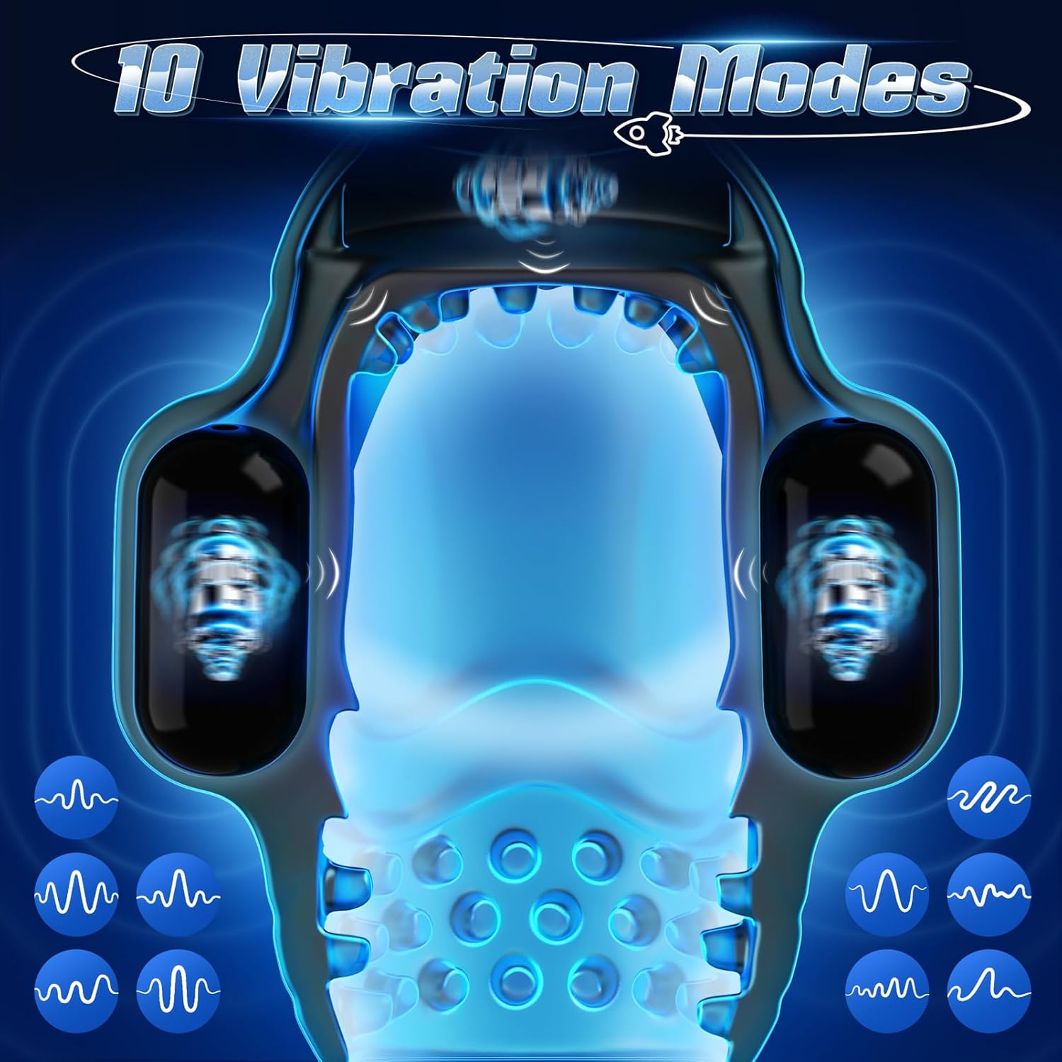 MaxPulse 4-in-1 Male Vibrator & Masturbator