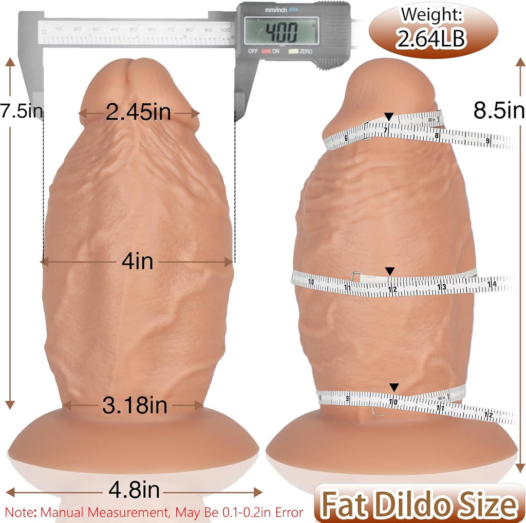 MegaThick 4" Wide Dildo for Extreme Stretch