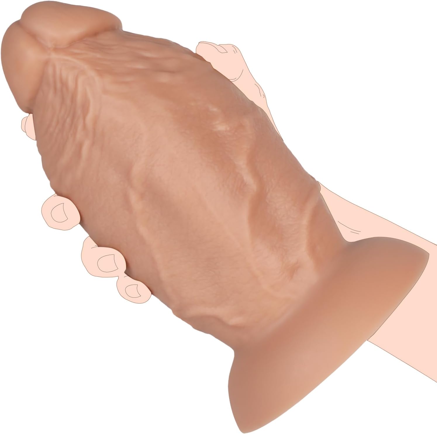 MegaThick 4" Wide Dildo for Extreme Stretch