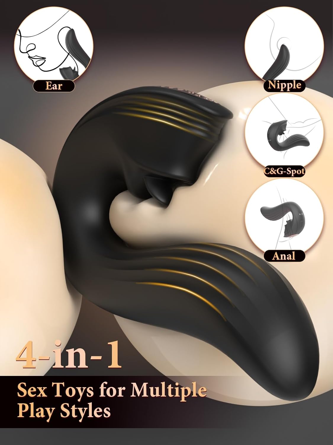 MidnightLick Triple Stimulation Tongue Vibrator