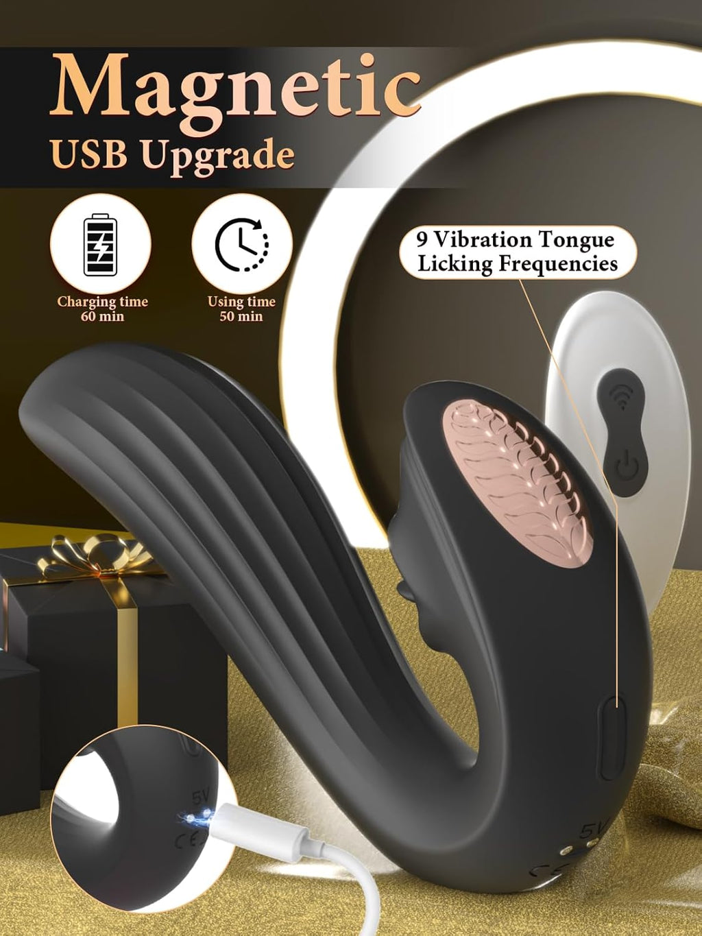 MidnightLick Triple Stimulation Tongue Vibrator