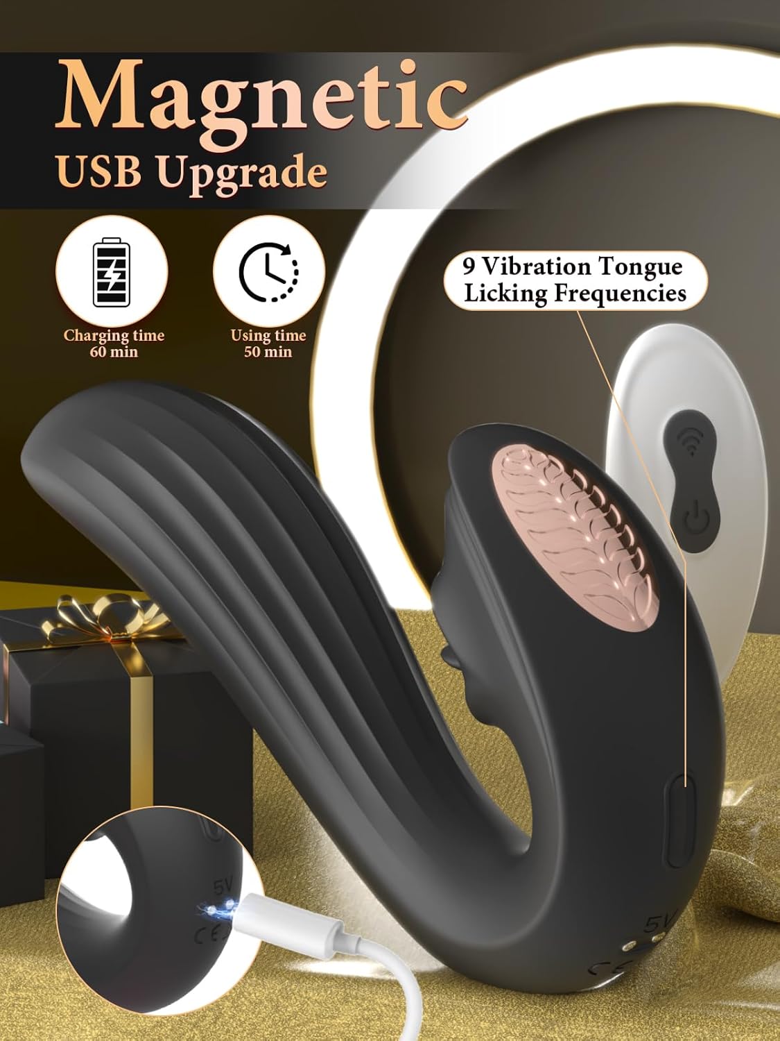MidnightLick Triple Stimulation Tongue Vibrator