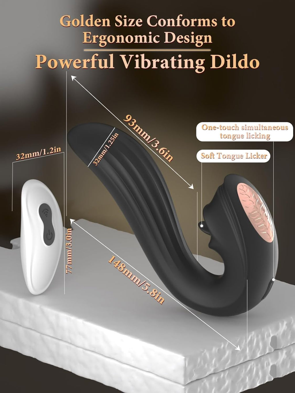MidnightLick Triple Stimulation Tongue Vibrator