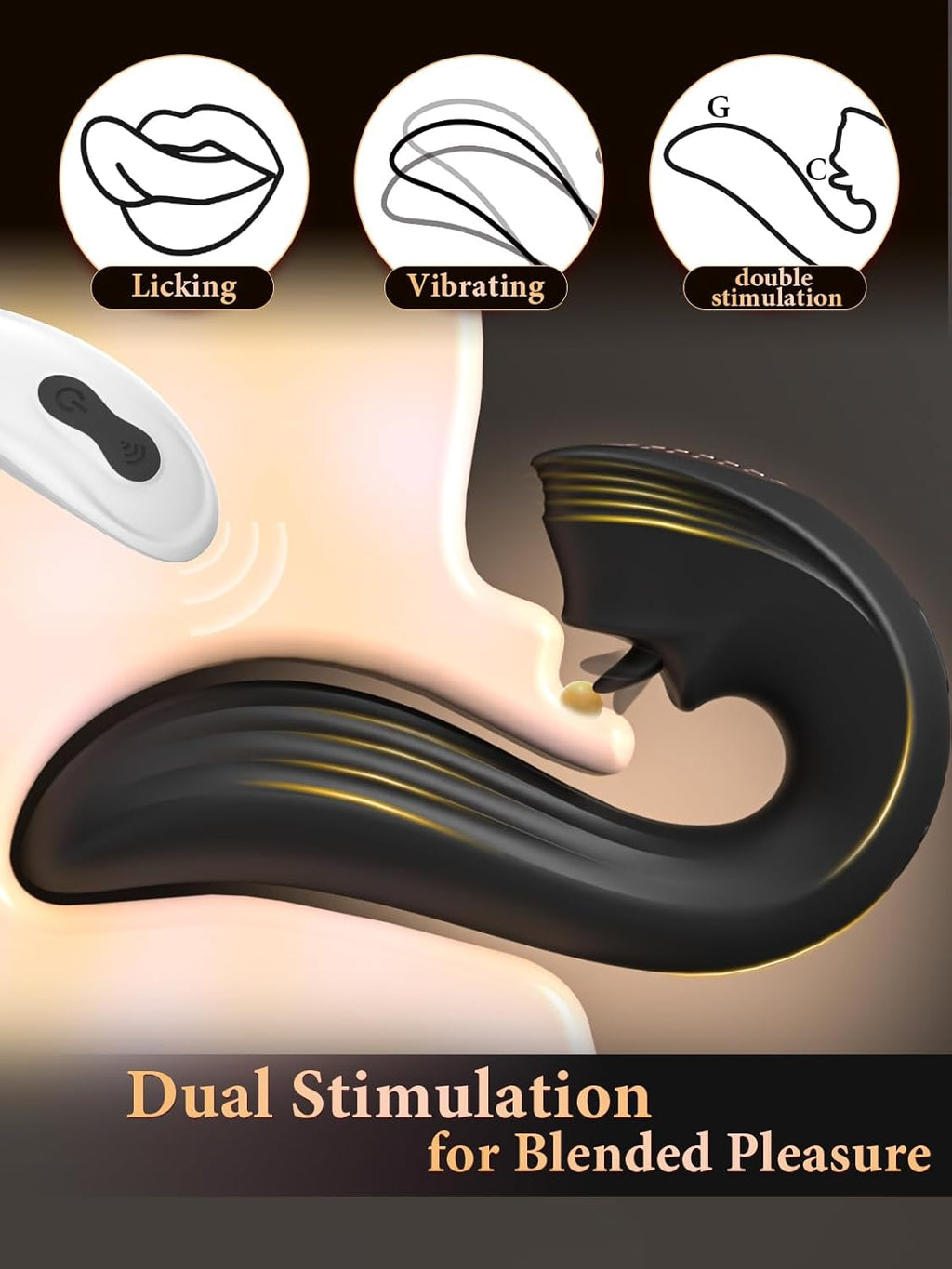 MidnightLick Triple Stimulation Tongue Vibrator