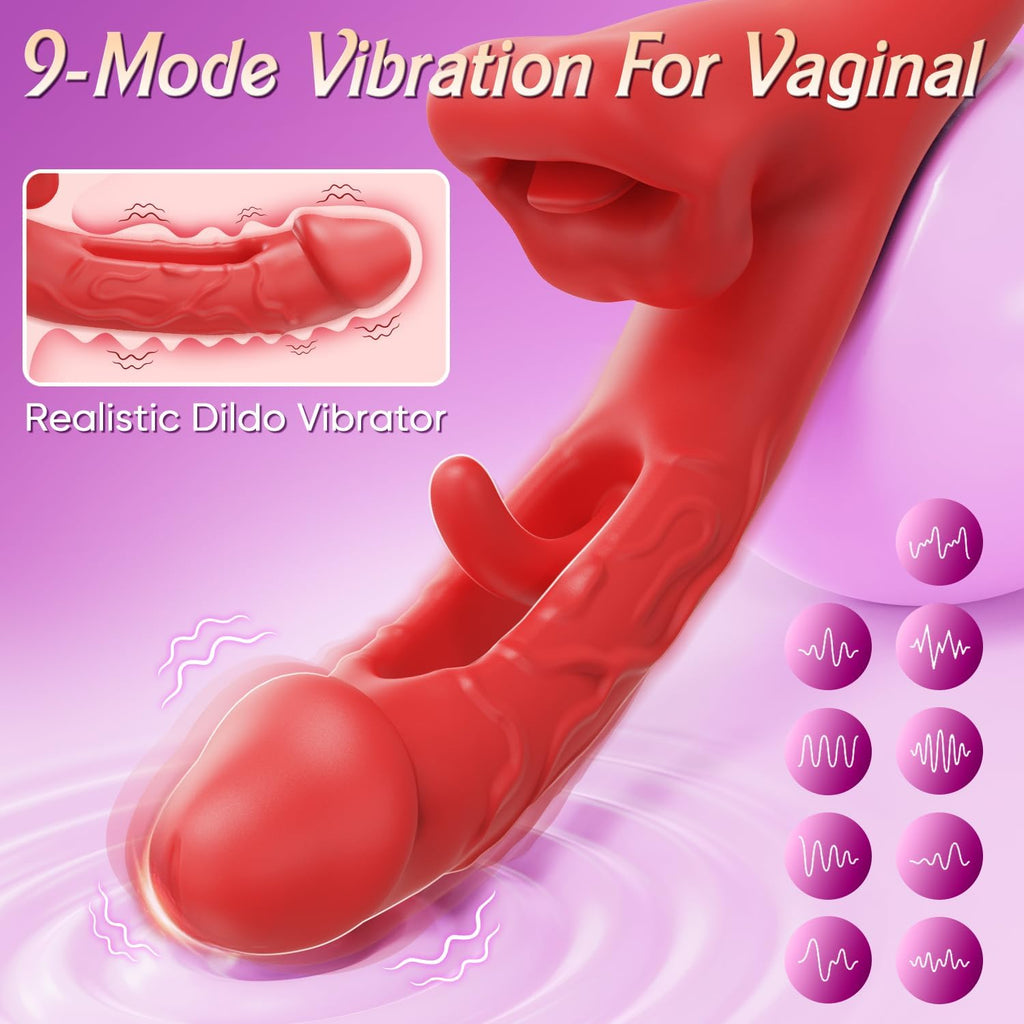 MidnightPleasure 3-in-1 Flapping Vibrator & G-Spot Stimulator