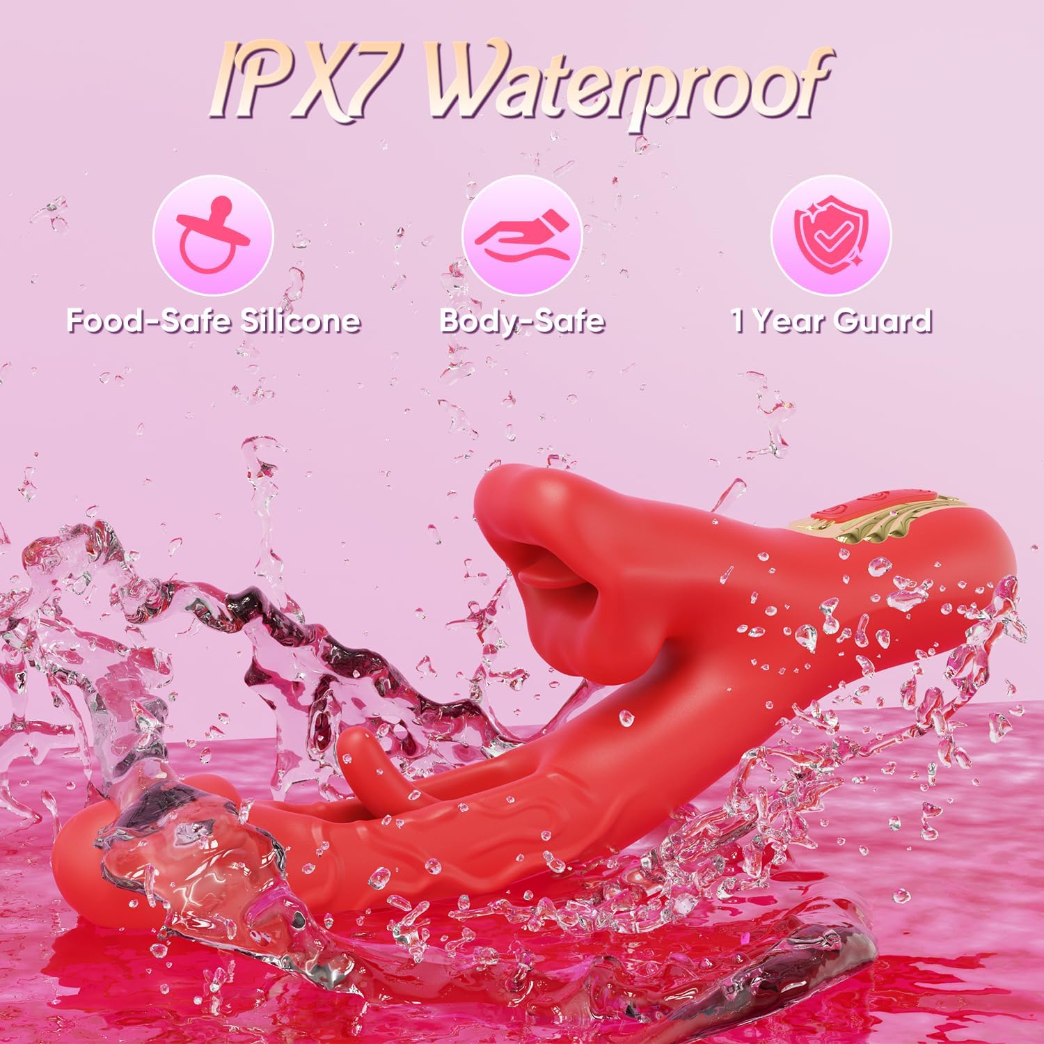 MidnightPleasure 3-in-1 Flapping Vibrator & G-Spot Stimulator