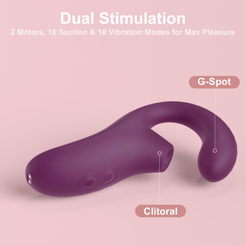 MidnightVibe Dual Pleasure Suction Vibrator