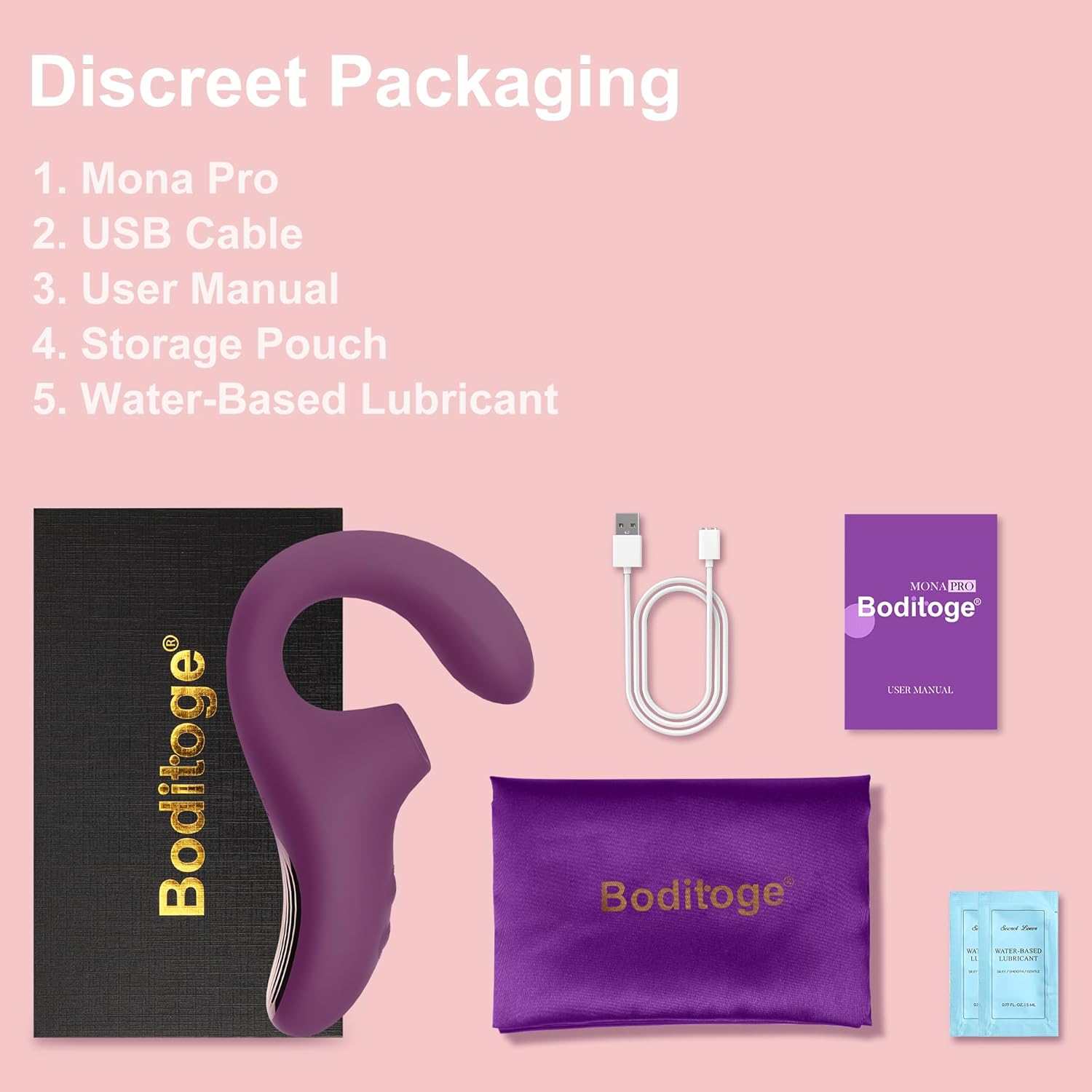 MidnightVibe Dual Pleasure Suction Vibrator