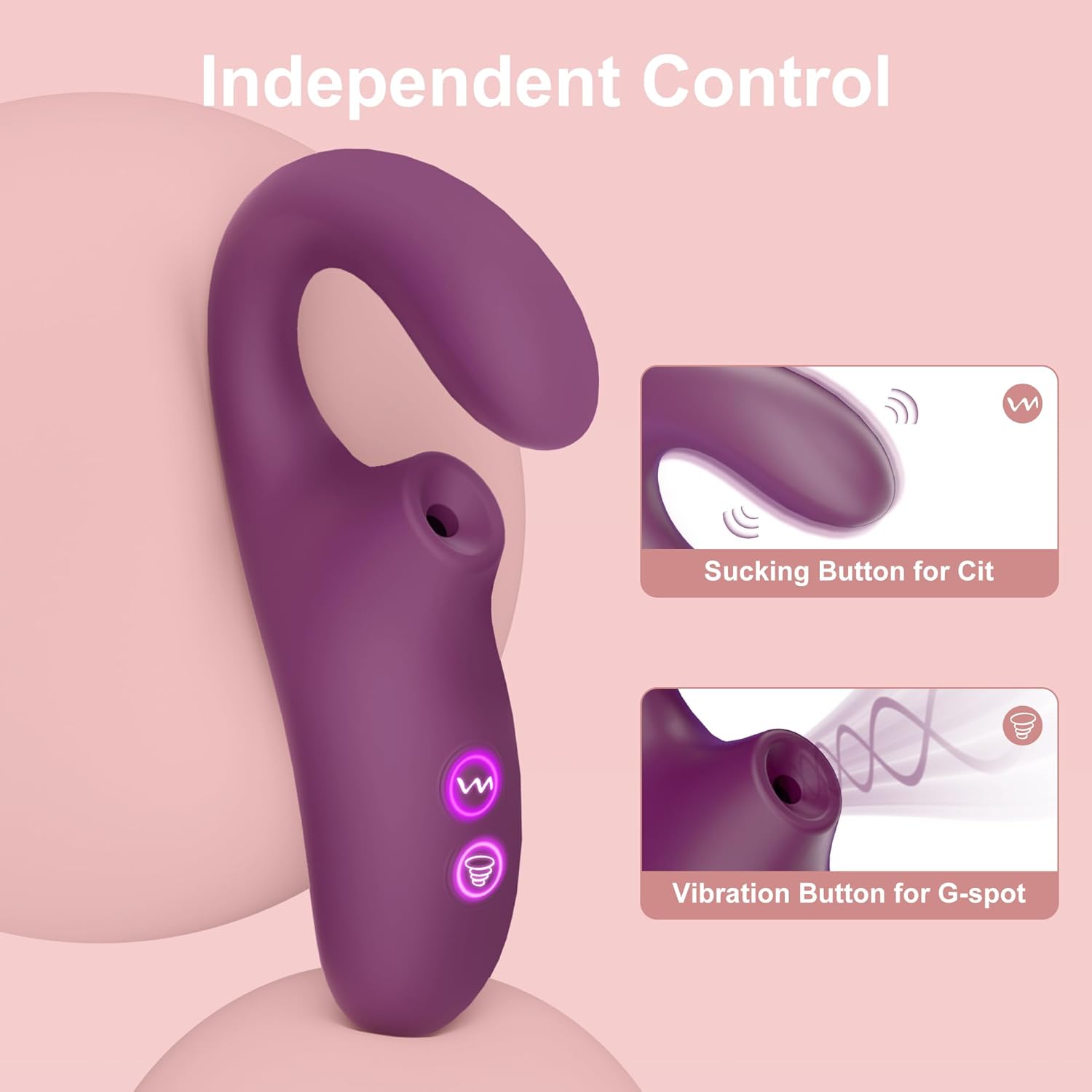 MidnightVibe Dual Pleasure Suction Vibrator