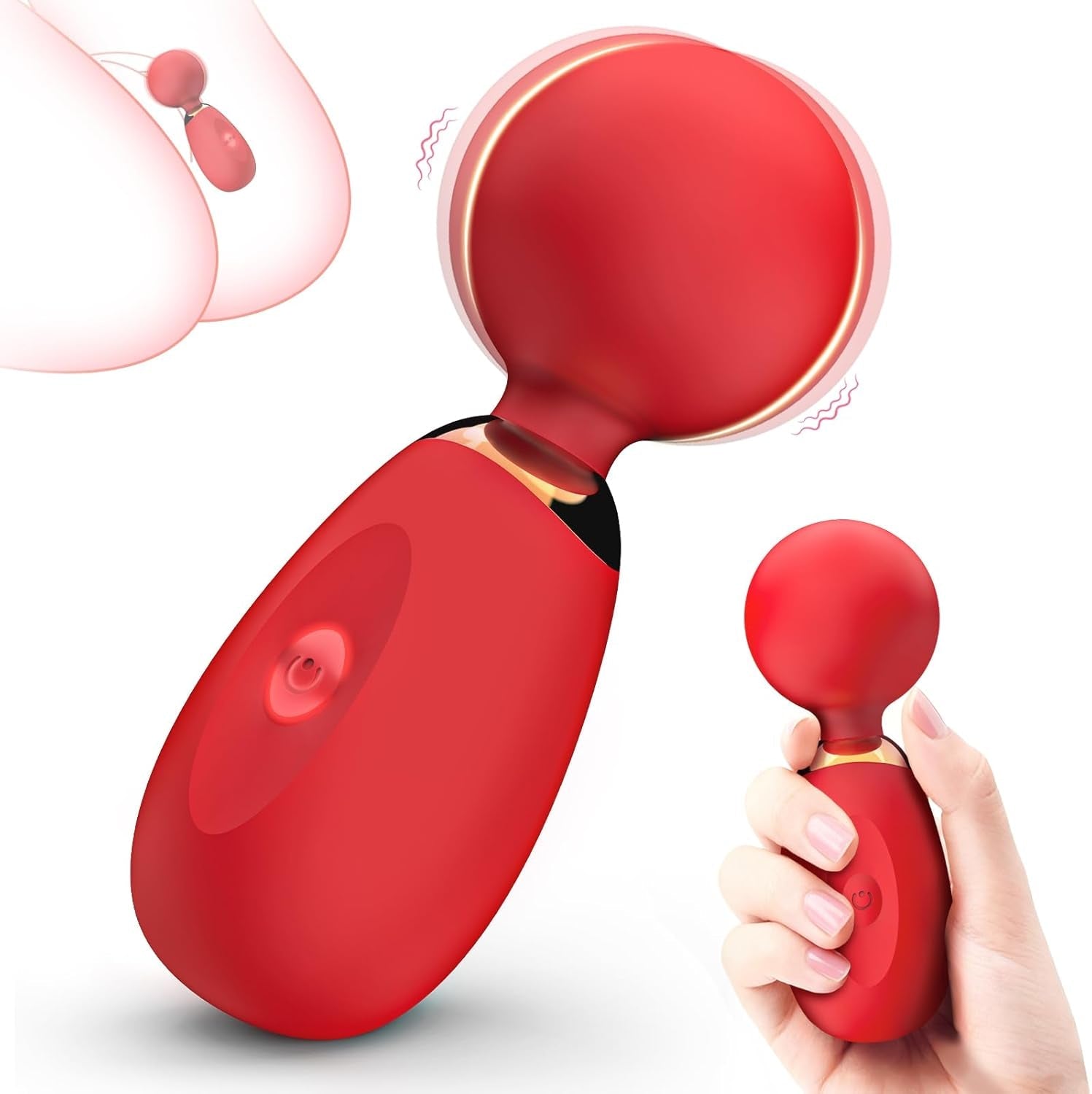 MiniGlow Compact Clitoral Vibrator Wand