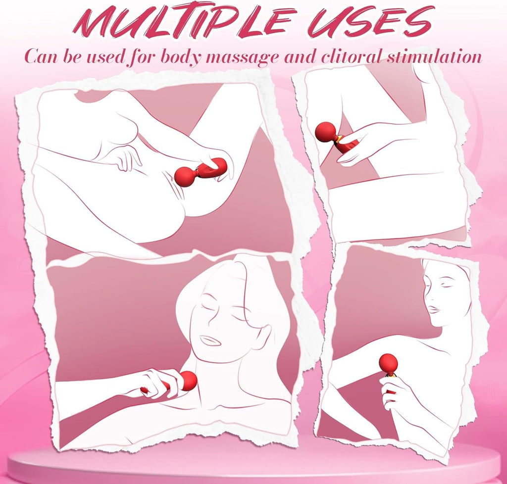 MiniGlow Compact Clitoral Vibrator Wand