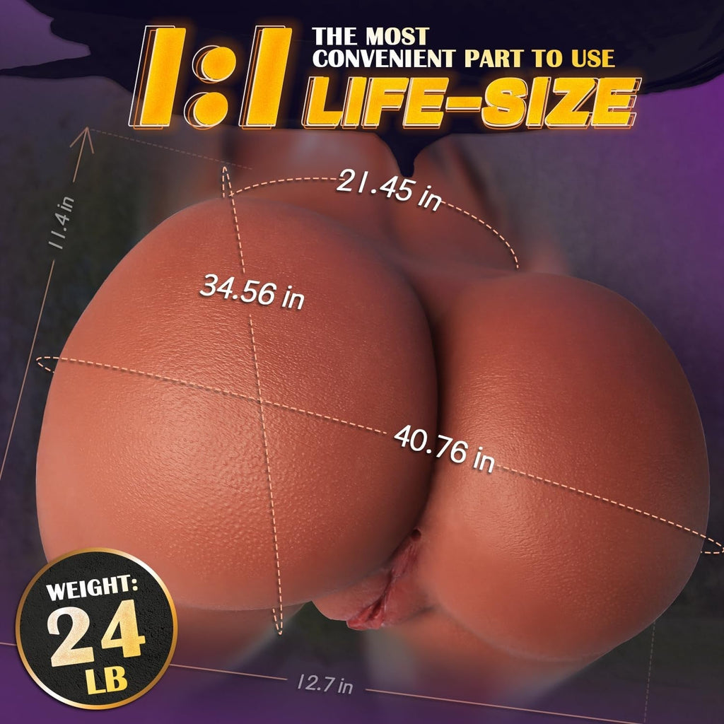 MochaVanta 24 lbs Dual Stroker Torso Sex Doll