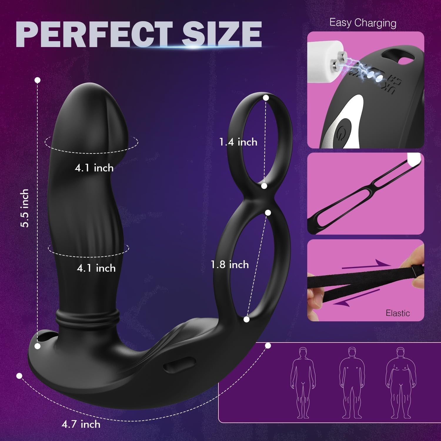 MotionGrip Wearable Prostate Massager Cock Ring