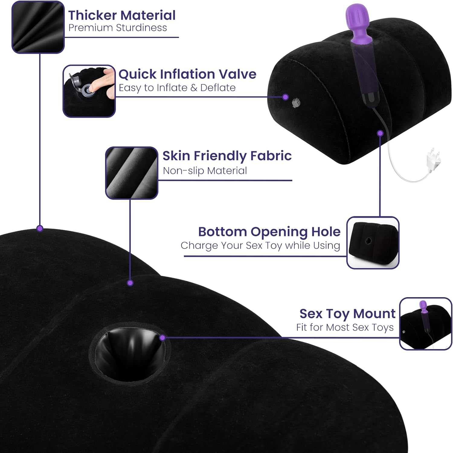 MountMuse Inflatable Dildo Pillow & Position Support