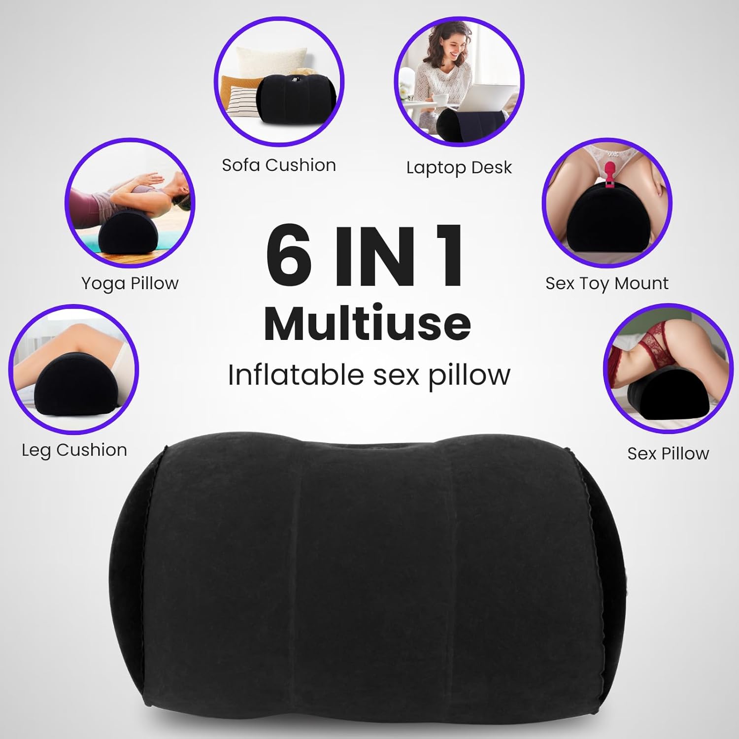 MountMuse Inflatable Dildo Pillow & Position Support