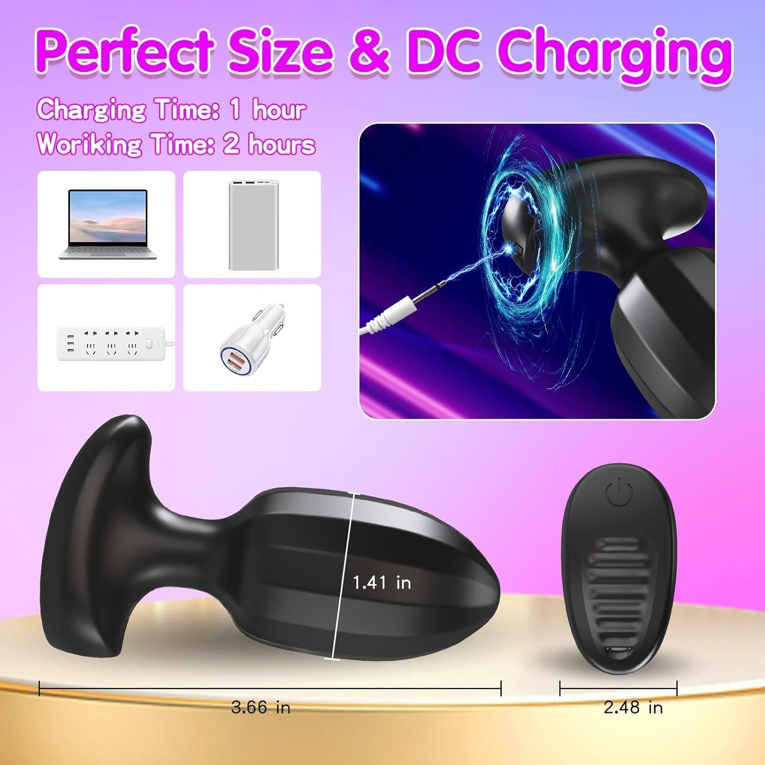 MurmurLink App-Controlled Anal Plug Vibrator