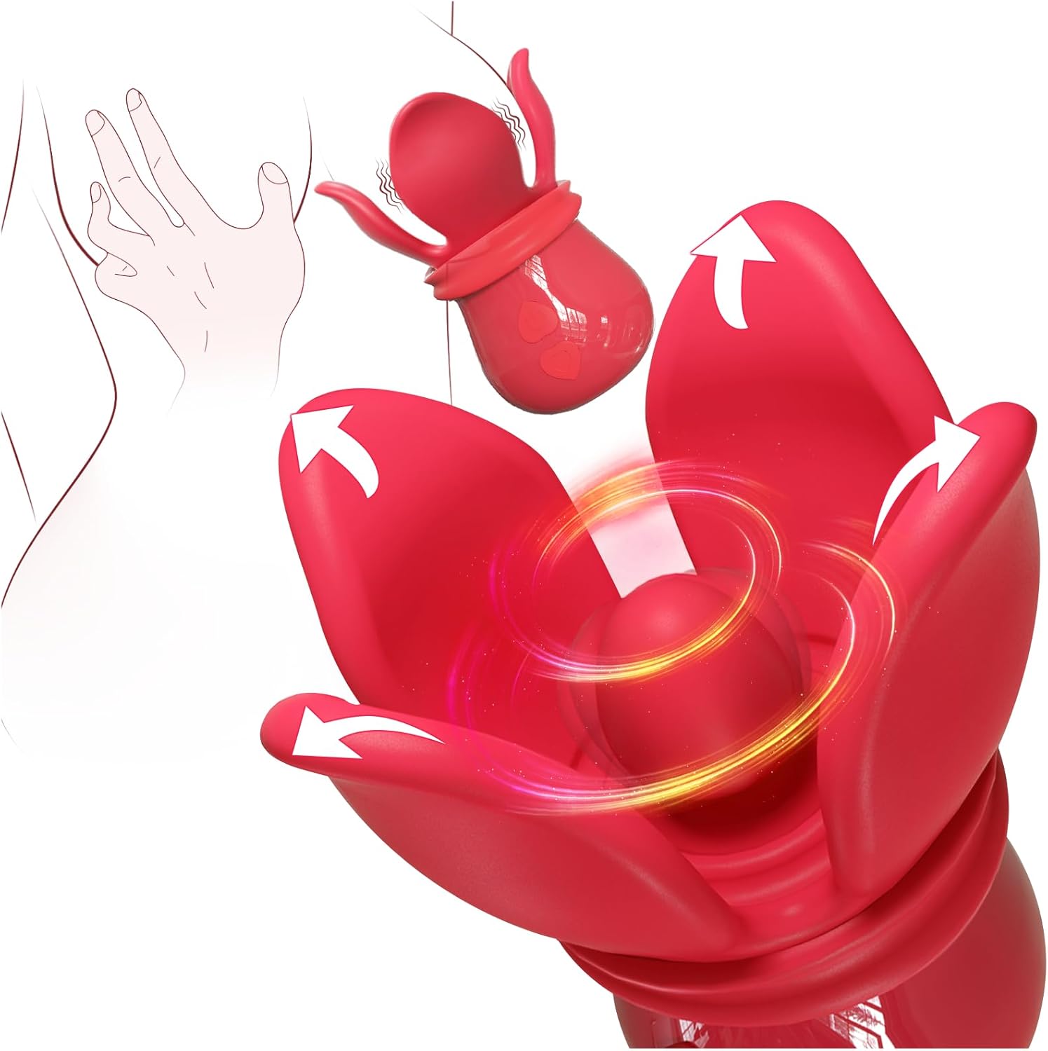 NipBloom Triple Stimulation Swirling Vibrator