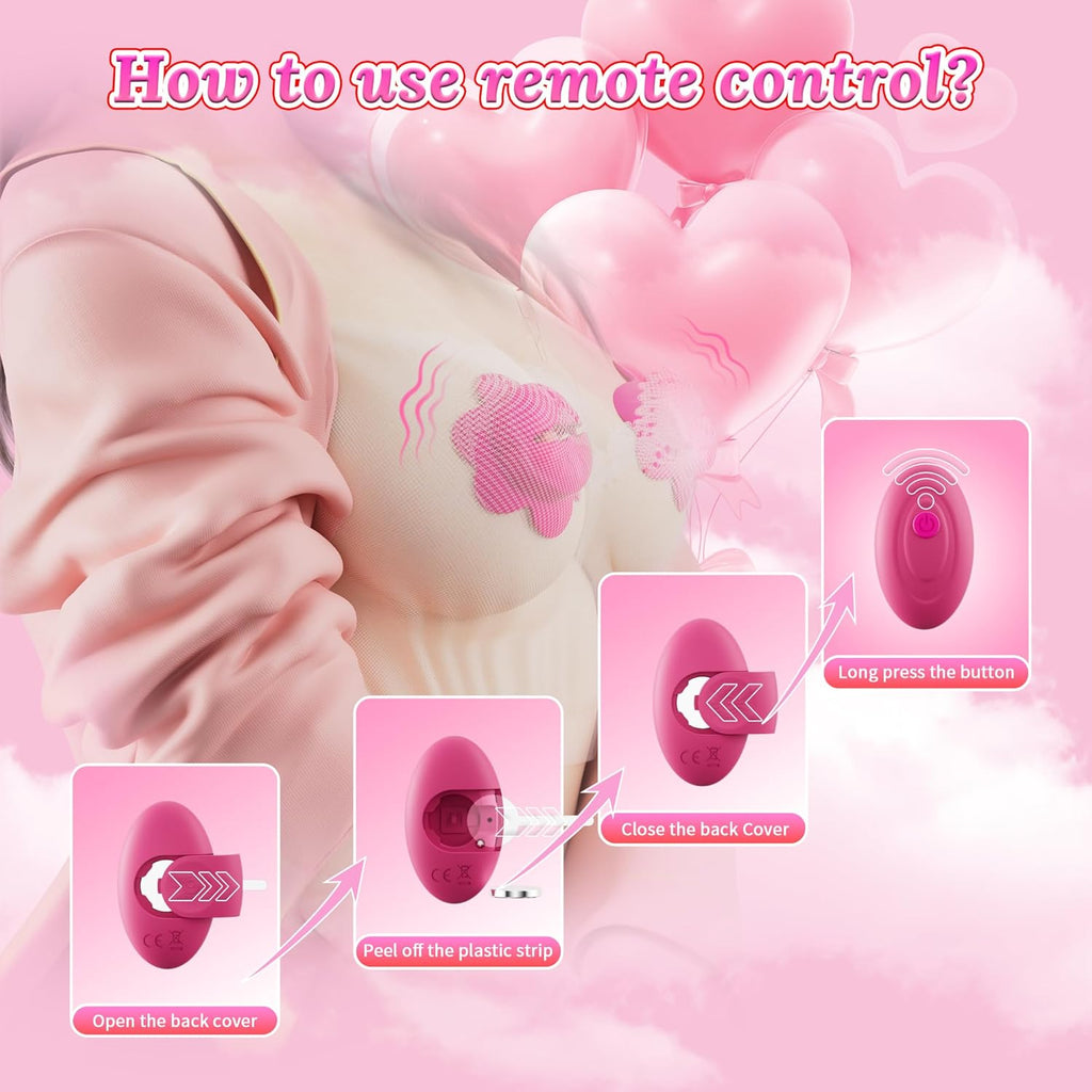 NipPetal Remote Vibrating Nipple Clamps