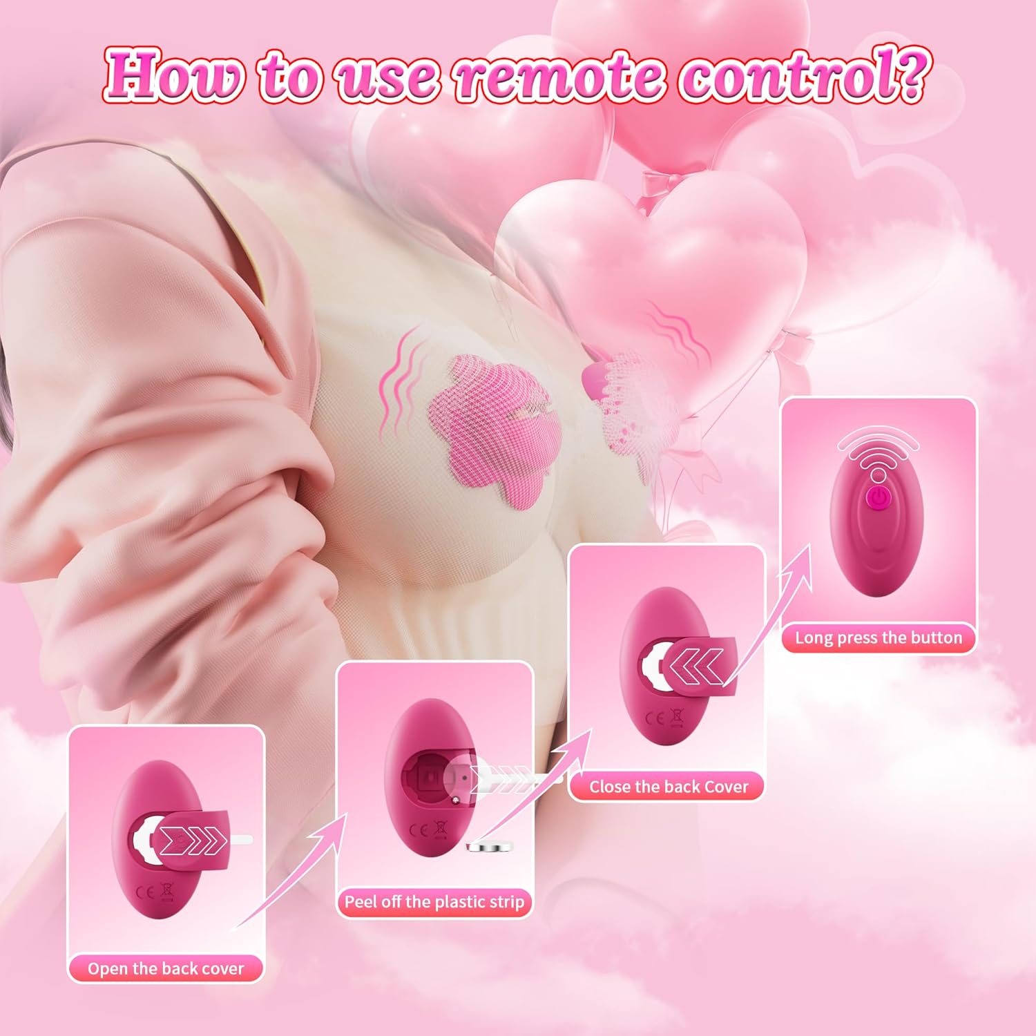 NipPetal Remote Vibrating Nipple Clamps