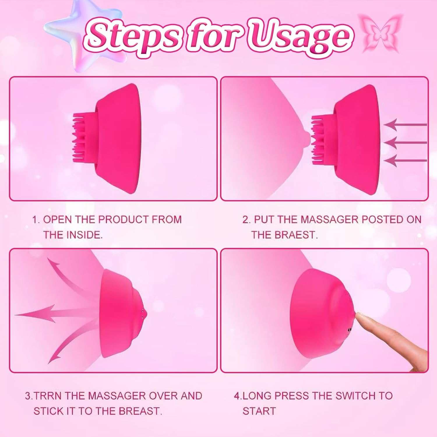 NipPulse Deep Stimulation Nipple Vibrators