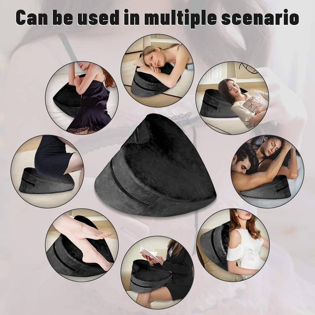 NoirAmour Heart-Shaped Sex Position Pillow