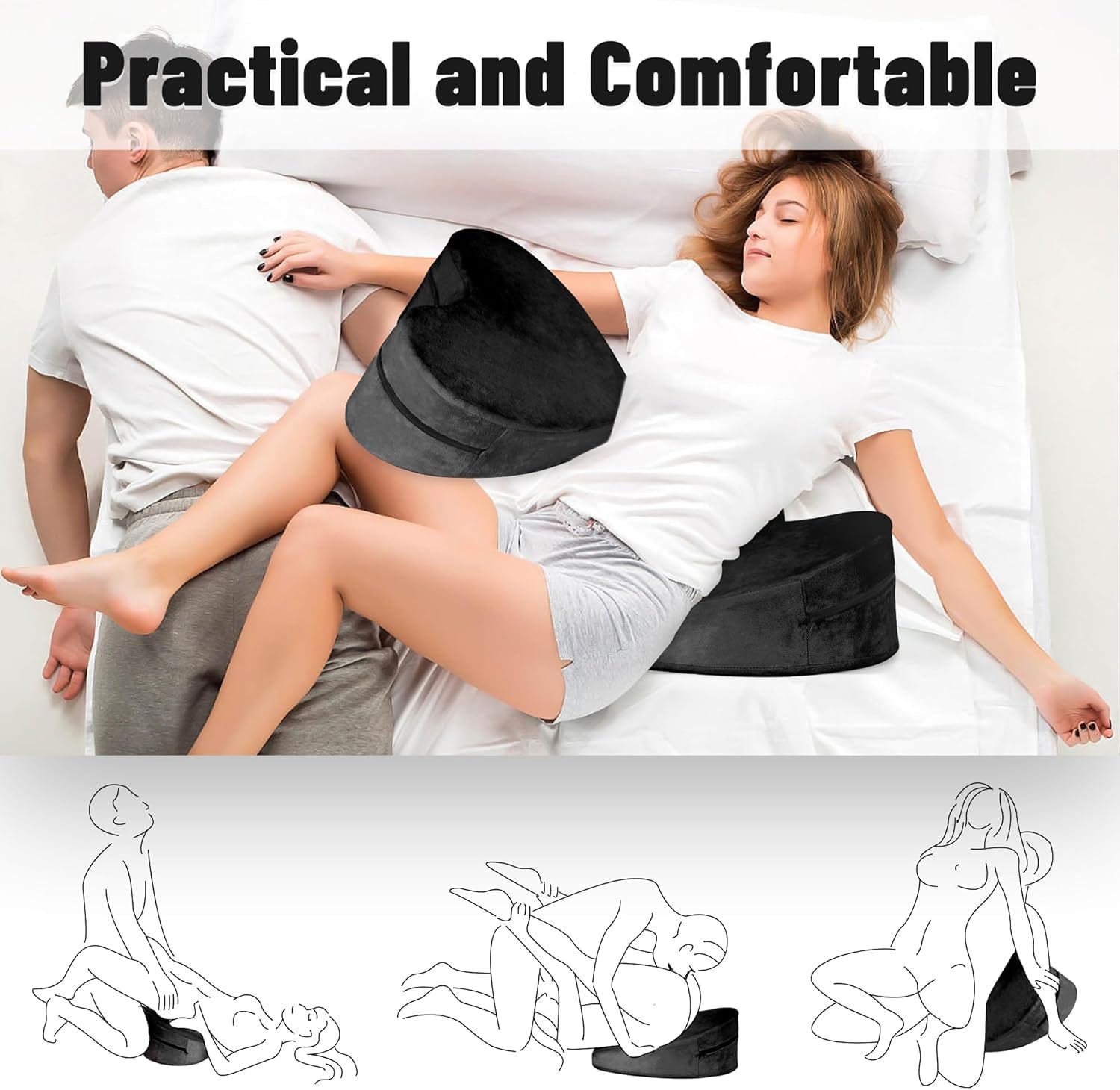 NoirAmour Heart-Shaped Sex Position Pillow
