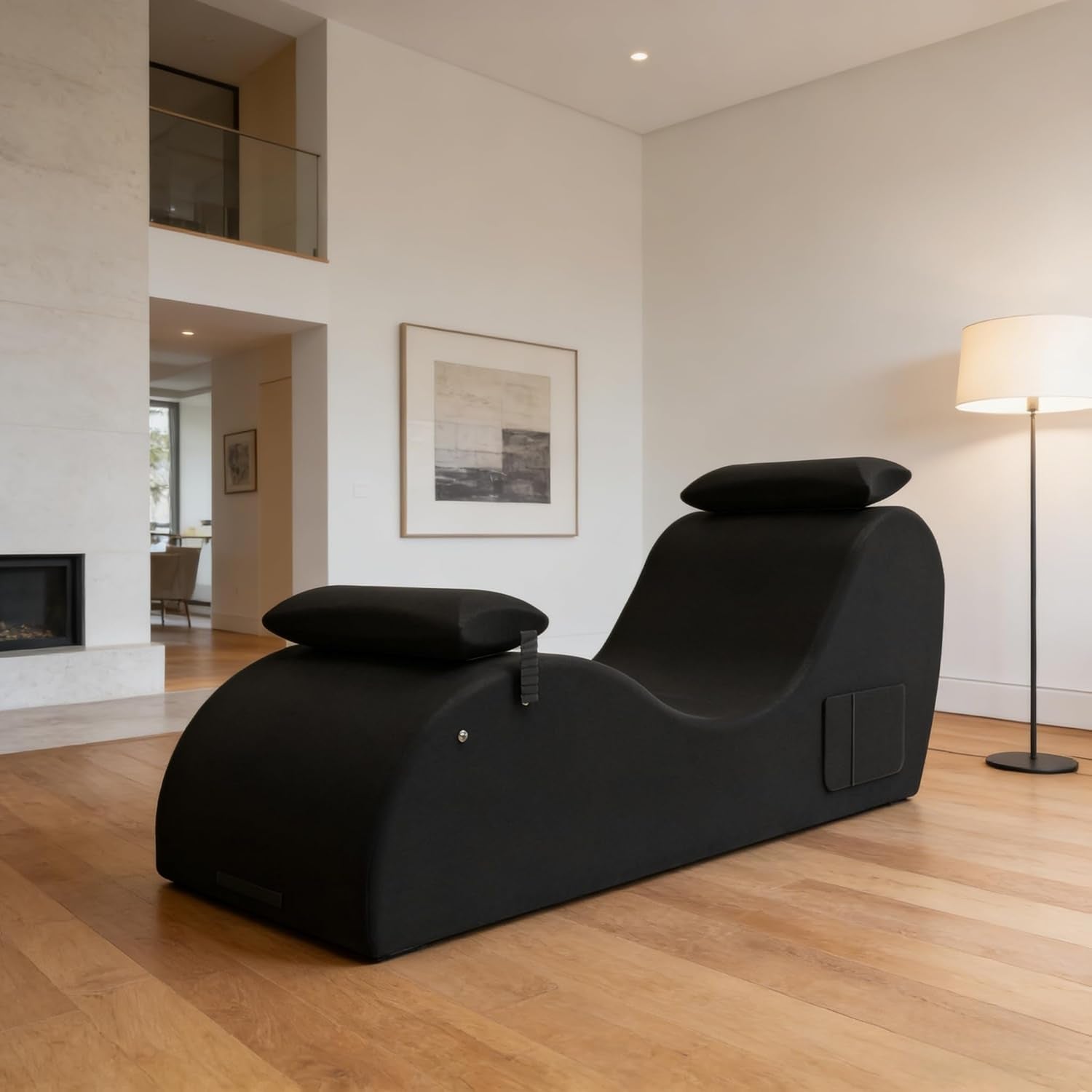 NoirArc Premium Black Sex Chaise Lounge Chair
