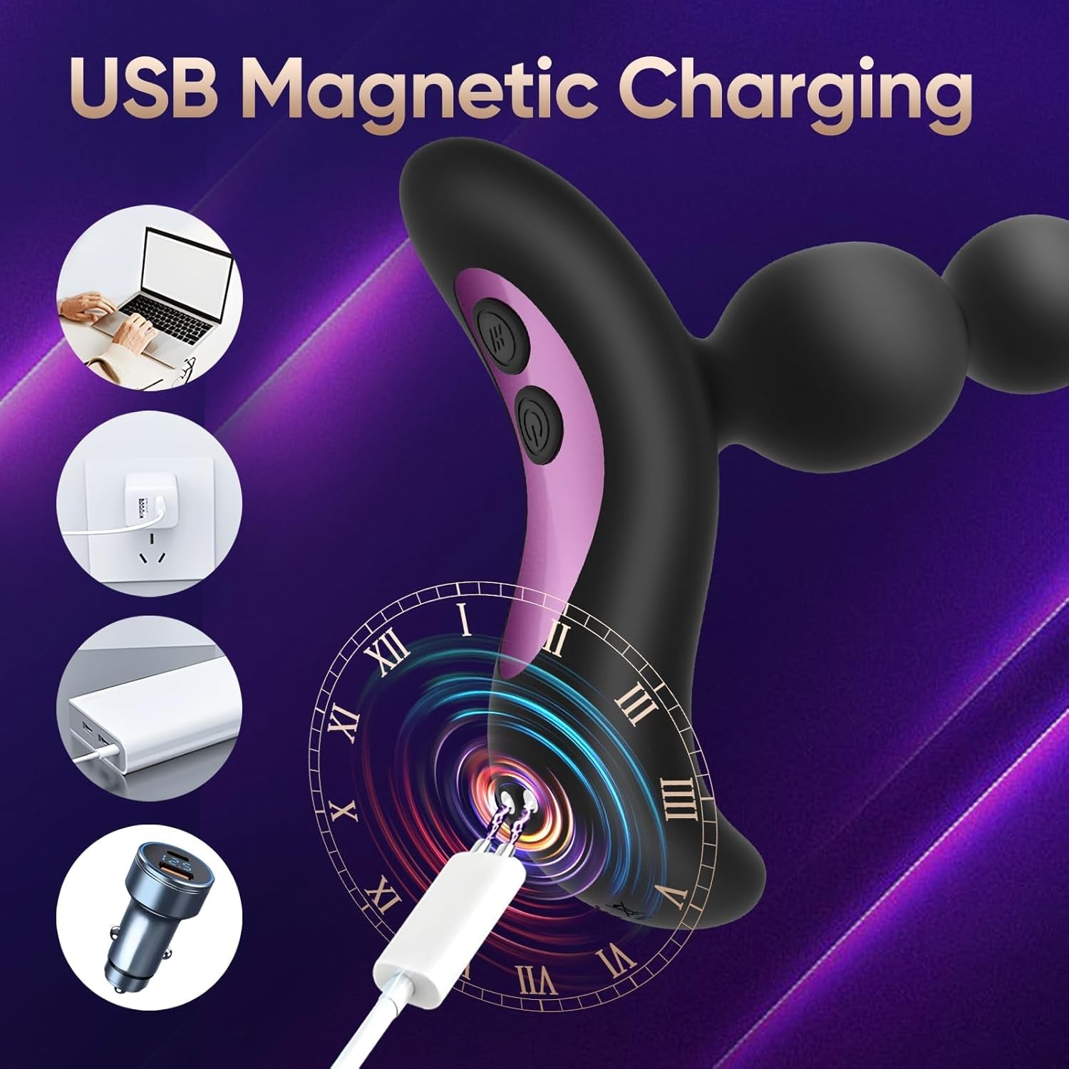 NoirBeads Vibrating Anal Beads Prostate Massager