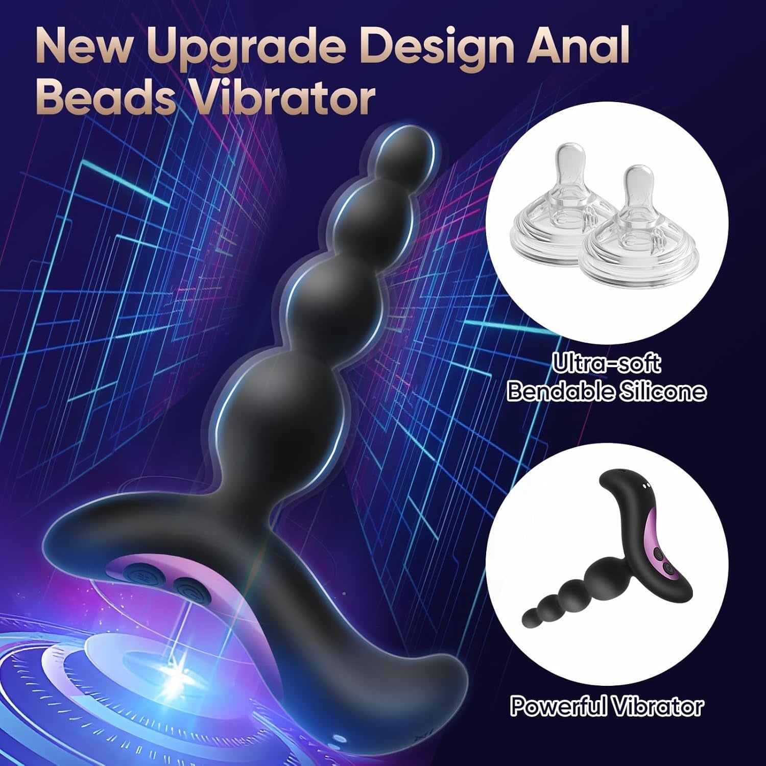 NoirBeads Vibrating Anal Beads Prostate Massager