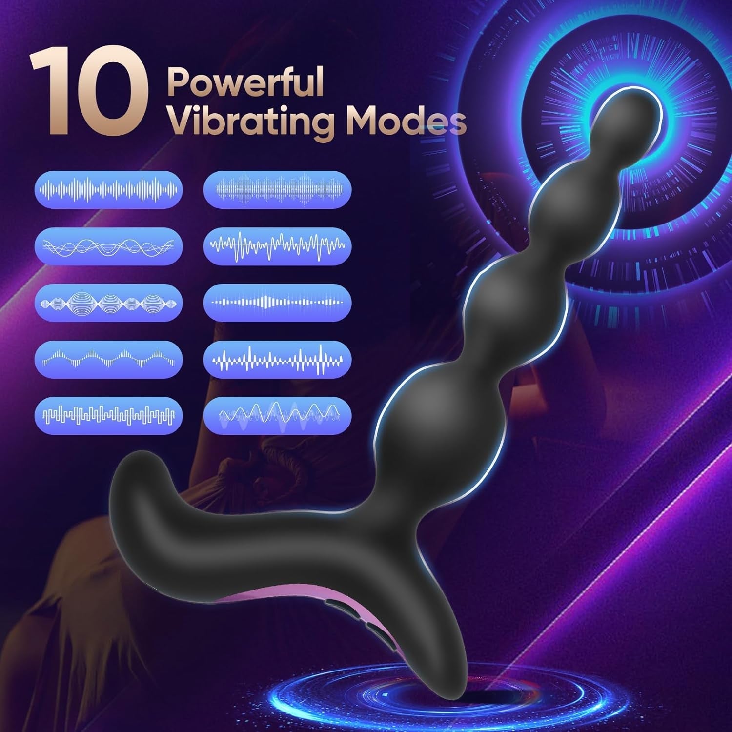 NoirBeads Vibrating Anal Beads Prostate Massager
