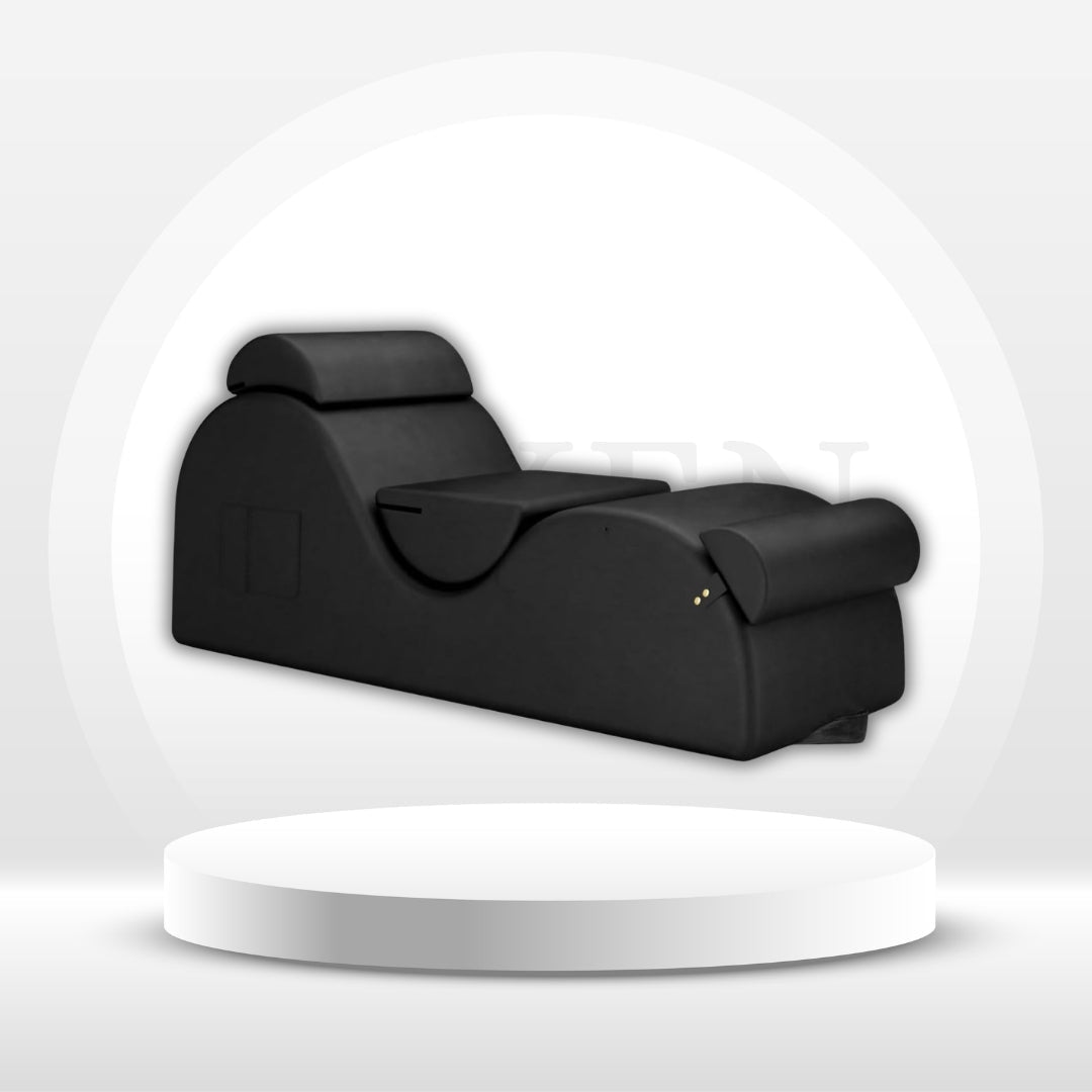 NoirCurve XL Black Sex Chaise Lounge