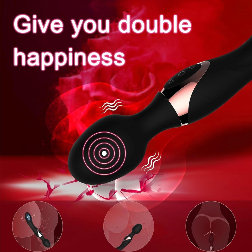 NoirDuo Black Dual Motor Sex Wand