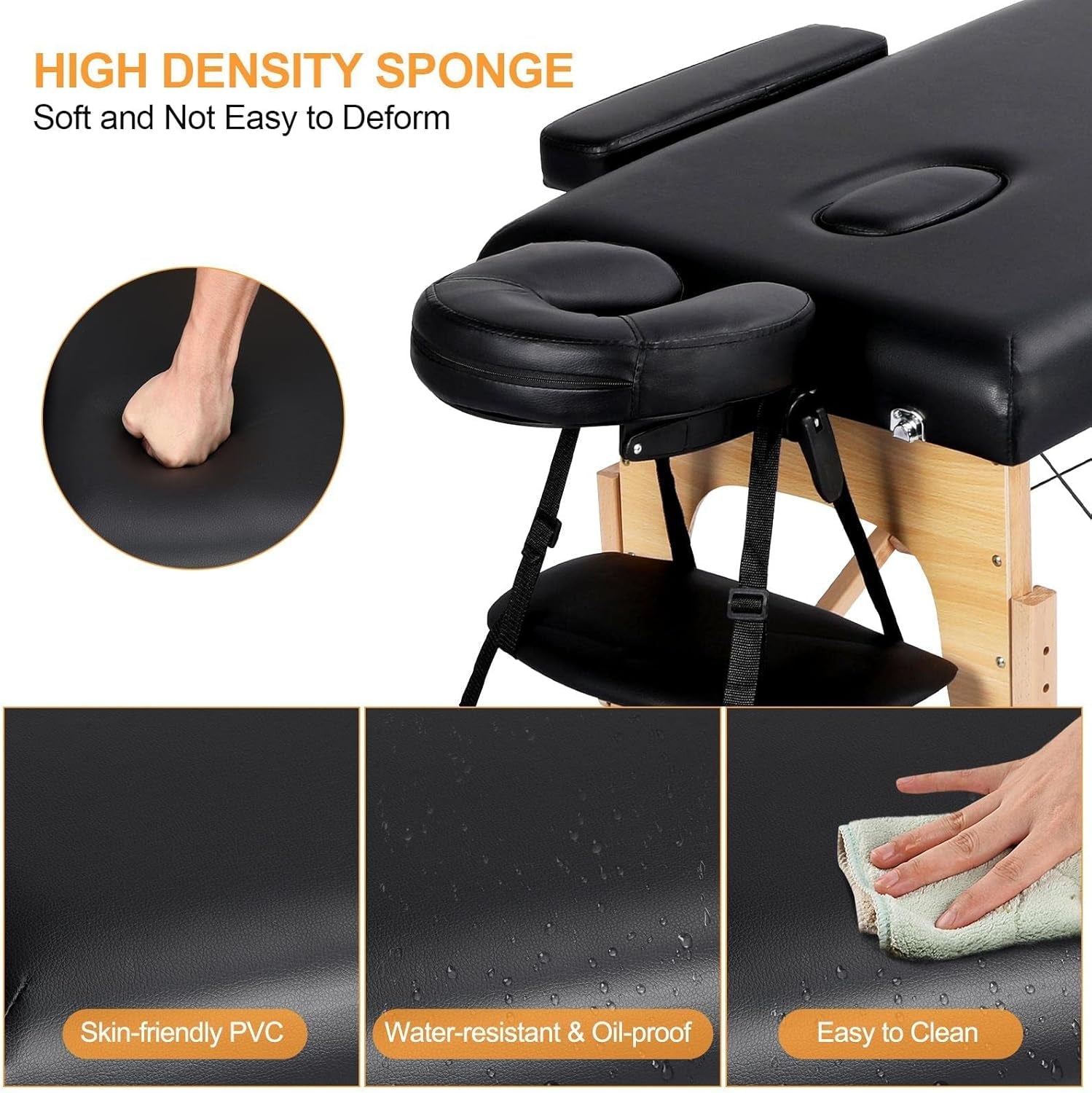 NoirEase Foldable Sensual Massage Sex Table