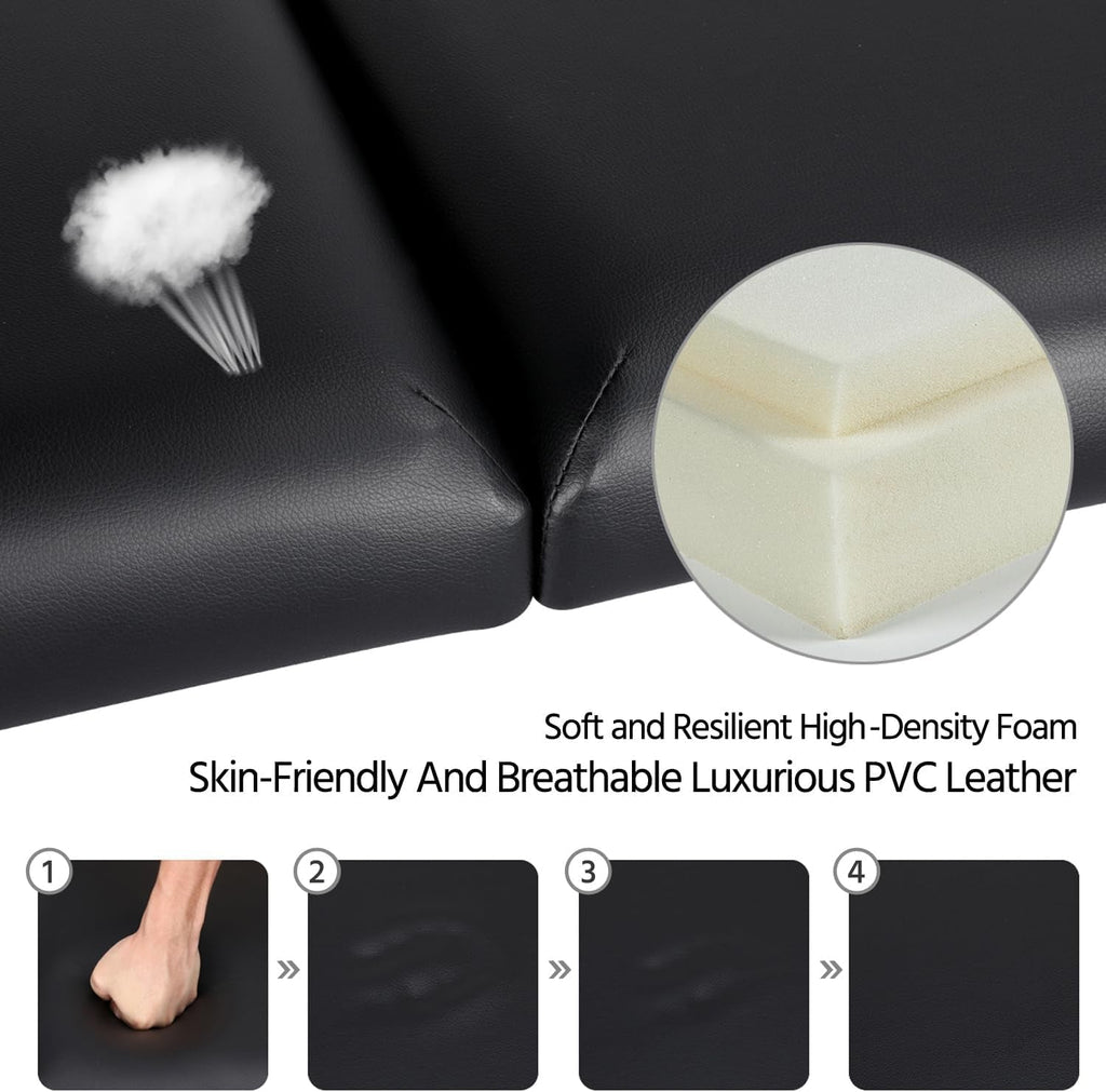 NoirFlex Adjustable Sensual Massage Sex Table