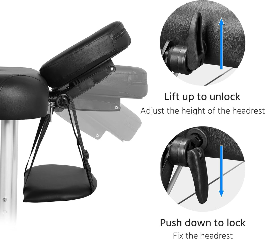 NoirFlex Adjustable Sensual Massage Sex Table