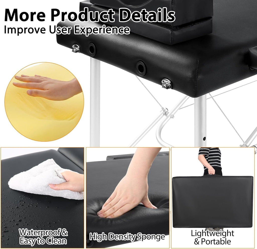NoirLuxe Sensual Massage Sex Table